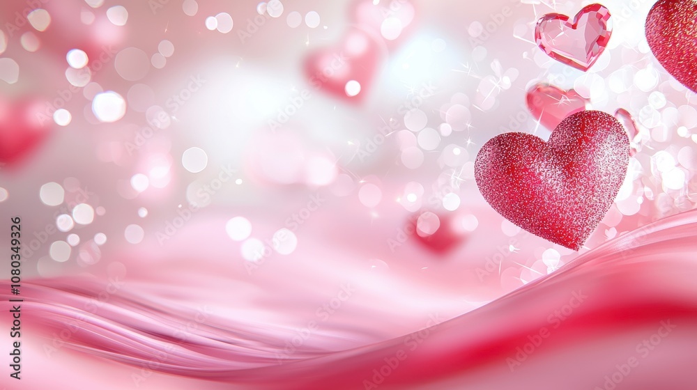 Romantic valentine's day celebration abstract background swirling red hearts intimate dinner setting dreamy environment love concept for anniversary Romantic valentine's day celebration abstract background swirling red hearts intimate dinner setting dreamy environment love concept for anniversary