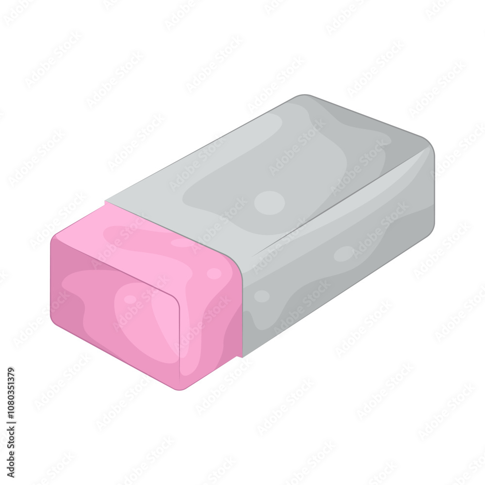 Illustration of eraser Illustration of eraser