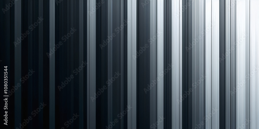 Obraz premium Abstract black and white background with loop animation of vertical lines and stripes