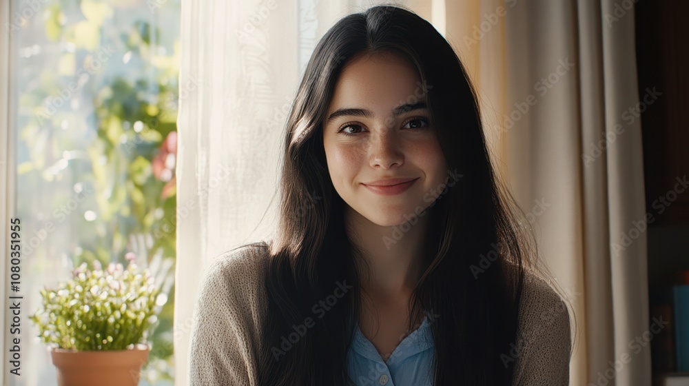 The Smiling Young Woman The Smiling Young Woman