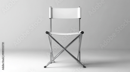 Minimalist White Foldable Chair