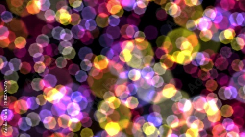 Abstract Background of Defocused Multicolored Lights