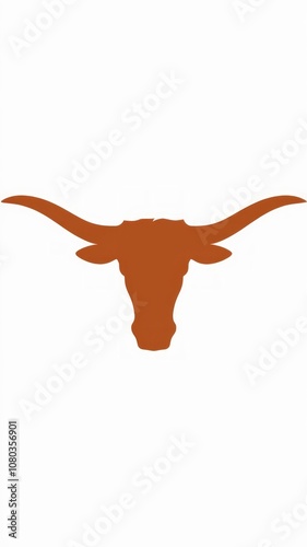 A sleek and modern Texas Longhorn logo Generative AI