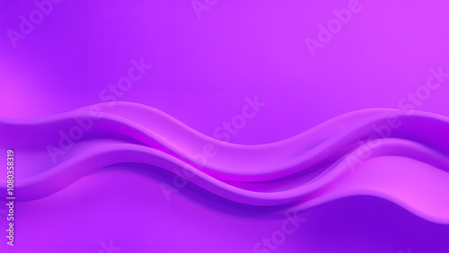 3D Abstract purple gradient background generative ai, purple silk background
