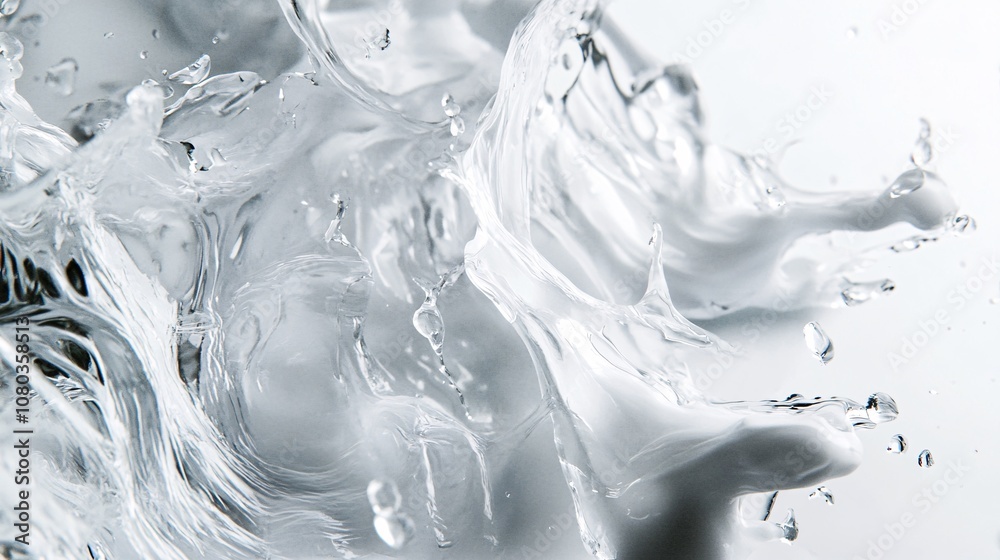 Dynamic Liquid Dance: A Captivating Close-up of Water in Motion Dynamic Liquid Dance: A Captivating Close-up of Water in Motion