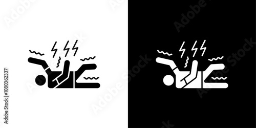 Epilepsy icon linear logo isolated
