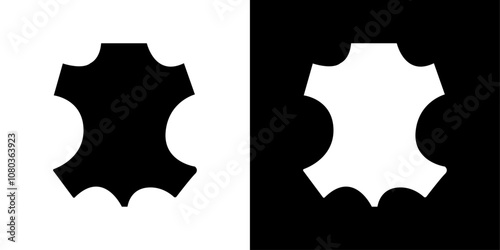 Leather Icon linear logo isolated