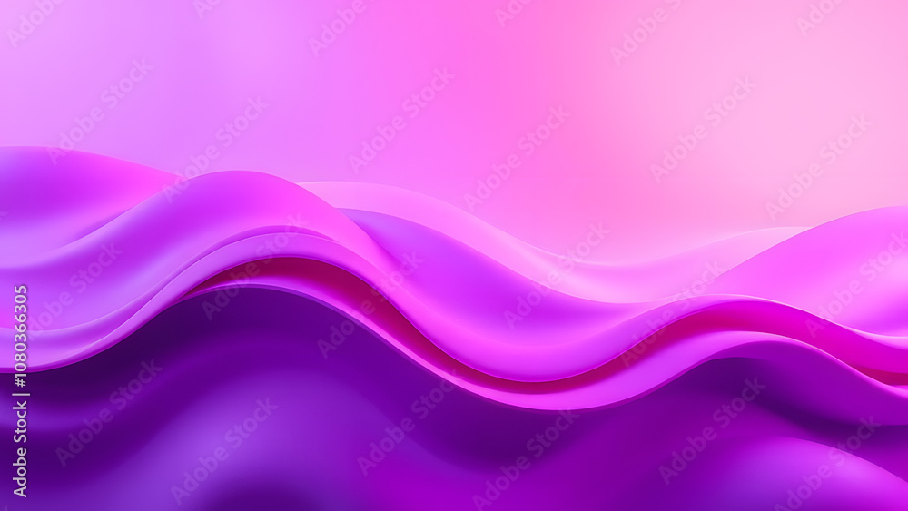 3D abstract purple and pink wave background Generative AI
3D abstract purple and pink wave background Generative AI
