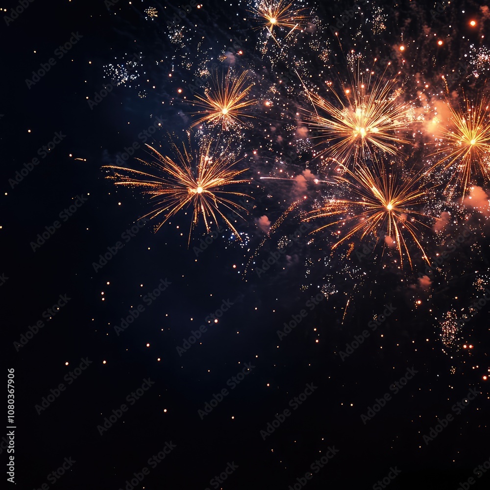 New Year background, New Year banner, fireworks in the night sky, luxury banner New Year background, New Year banner, fireworks in the night sky, luxury banner