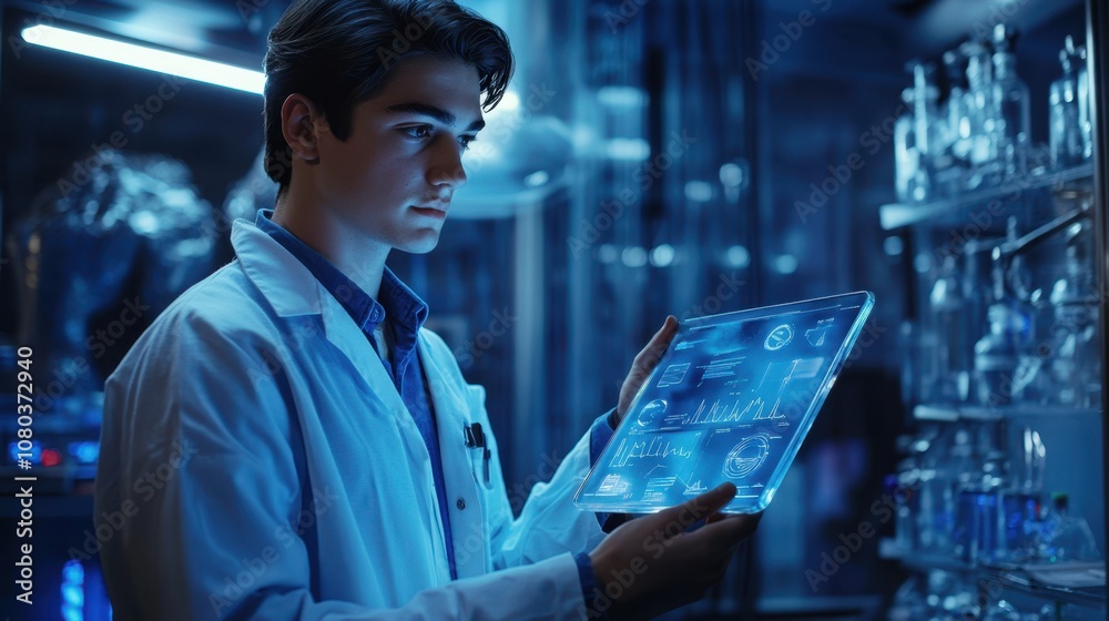 The Scientist Analyzing Data The Scientist Analyzing Data
