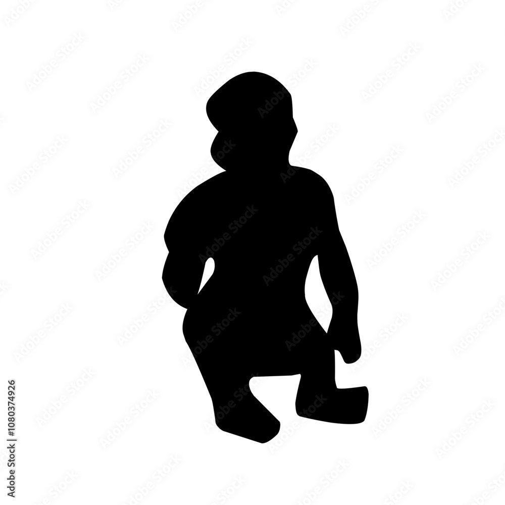Vector silhouettes of people sitting Vector silhouettes of people sitting