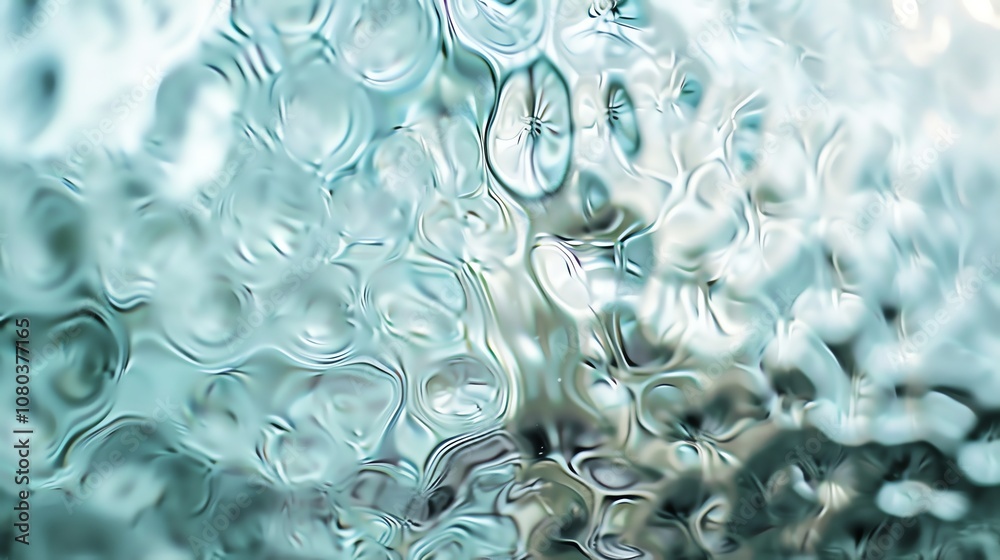 A close up shot of the surface of water with ripples and a light blue hue. A close up shot of the surface of water with ripples and a light blue hue.