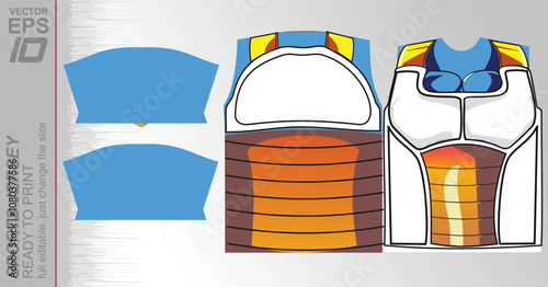 T-shirt sport jersey design Ready-to-print vector sports jersey design with a dynamic geometric line and halftone background. Perfect for team uniforms, featuring bold colors and modern styling
