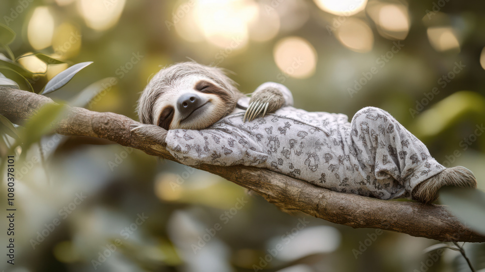 Sleepy Sloth in Pajamas Sleepy Sloth in Pajamas