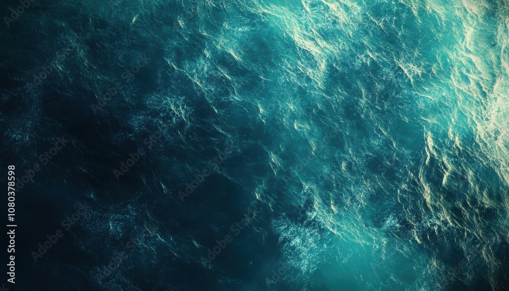 Turquoise Sea Waves from Above with Motion Design Turquoise Sea Waves from Above with Motion Design