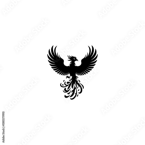 Eagle silhouette vector Illustration of bald eagle silhouette