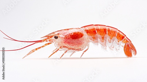 Wallpaper Mural A Close-Up of a Red Shrimp: Exploring the Beauty of Marine Life and Crustacean Anatomy Torontodigital.ca