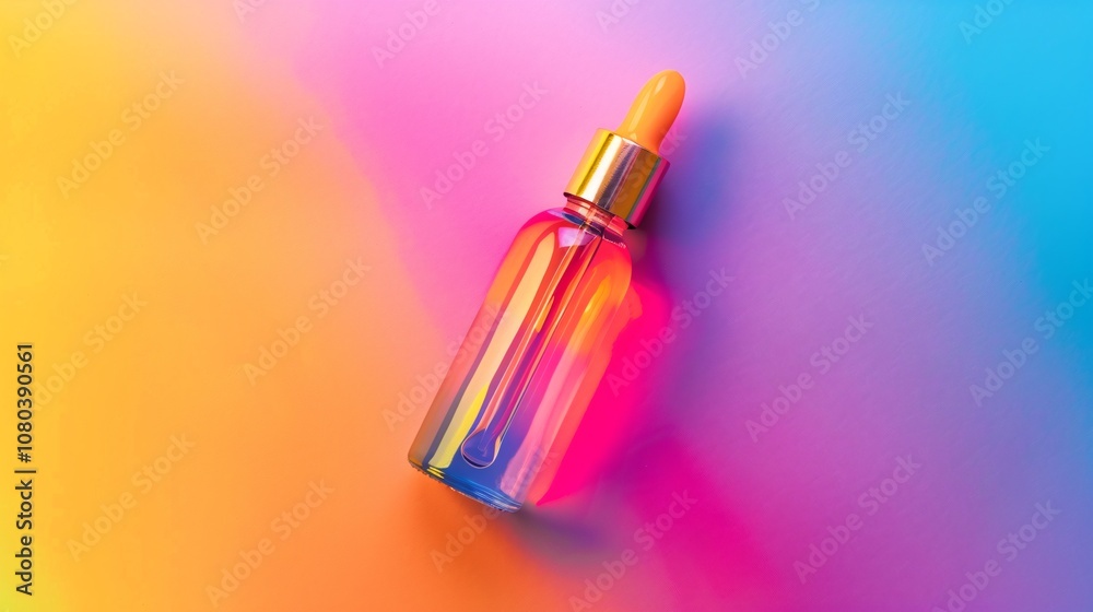 Closeup shot of a vibrant glossy lipstick or makeup product in a colorful studio setup This premium cosmetic item is perfect for commercial marketing or advertising purposes Closeup shot of a vibrant glossy lipstick or makeup product in a colorful studio setup This premium cosmetic item is perfect for commercial marketing or advertising purposes