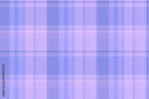 50s check fabric background, scotland textile pattern plaid. Dreamy tartan texture seamless vector in blue and light colors.