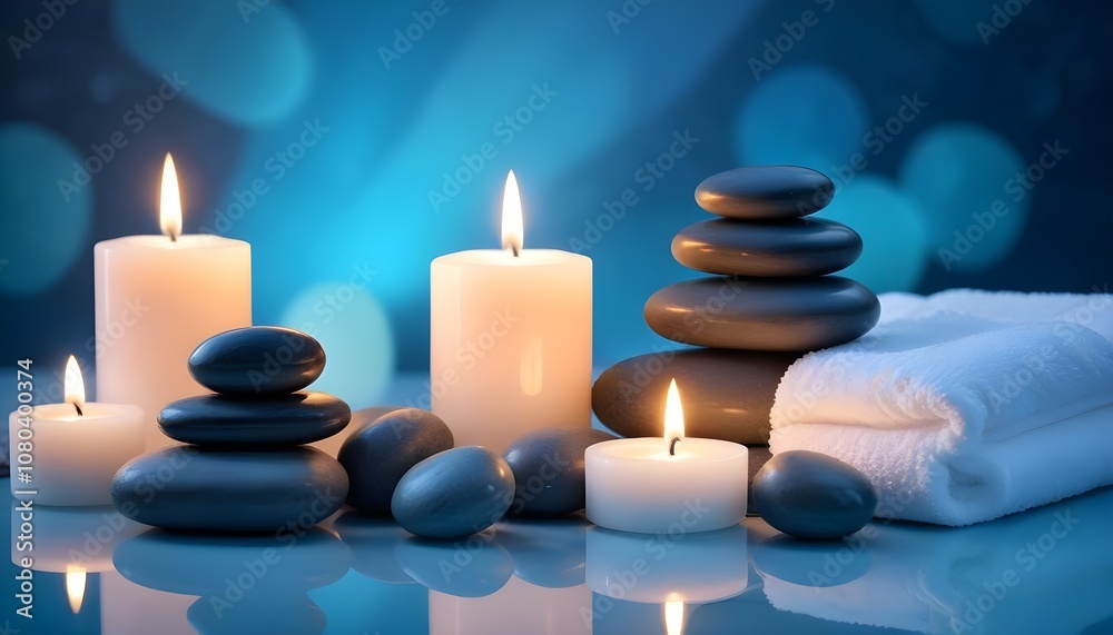 spa still life with candles spa still life with candles