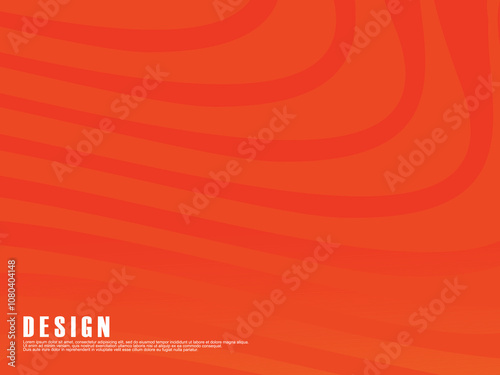 Abstract 3d orange background. Dynamic sound waves. Design elements. Vector illustration. Luxury background for posters, placards, brochures, banners, headers, covers, etc.