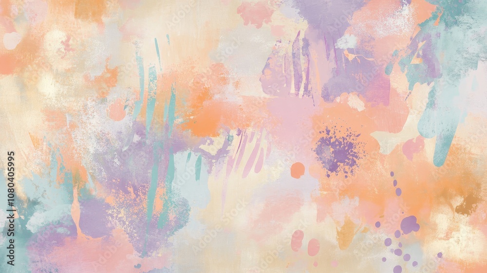 Fun abstract shapes boho wallpaper in pastel colors with glowing background Fun abstract shapes boho wallpaper in pastel colors with glowing background