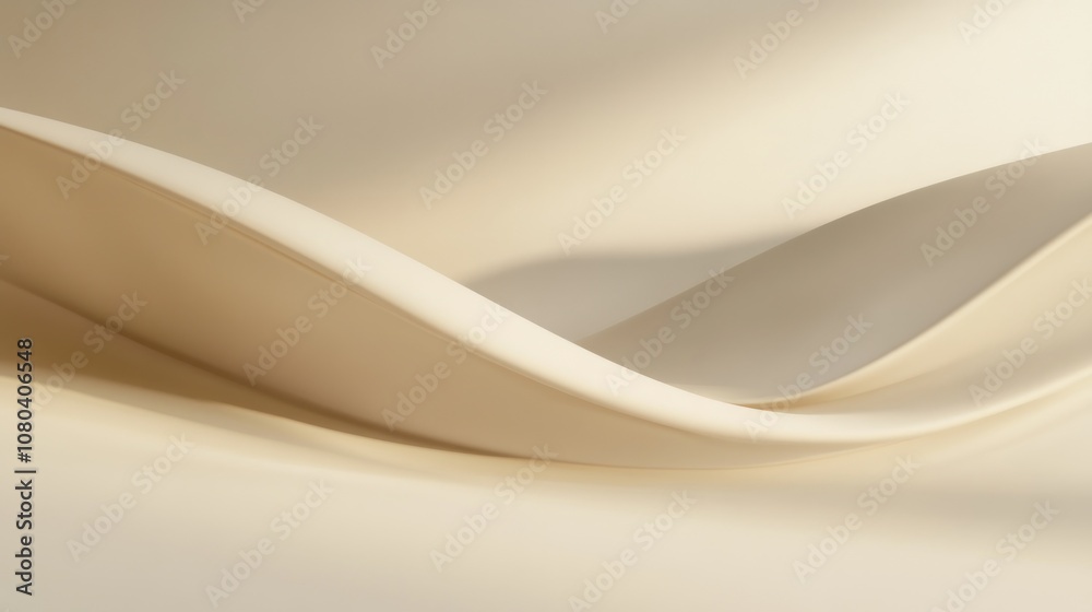 Obraz premium A soft, flowing fabric in warm tones, creating a serene and elegant visual effect.