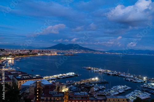 Naples and Vesuvius volcano, Italy