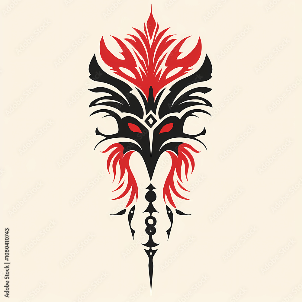 Simple tattoo, black art, tattoo style, small, tribal, red, sleek Simple tattoo, black art, tattoo style, small, tribal, red, sleek