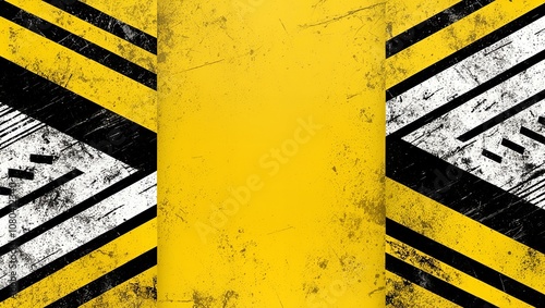 Abstract tire tracks on yellow background