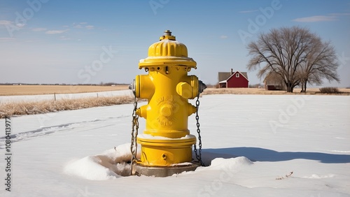 fire hydrant in snow