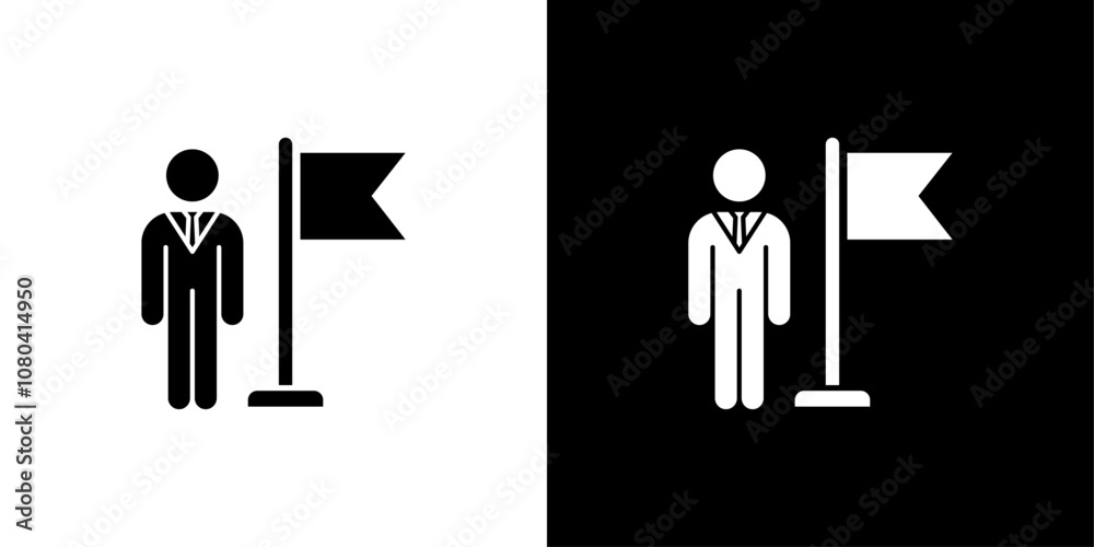 Ambassador icon linear logo isolated Ambassador icon linear logo isolated