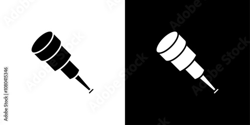 binoculars icon linear logo isolated