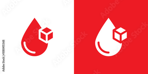 Blood sugar icon linear logo isolated