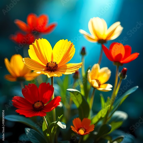 Yellow And Red Flowers