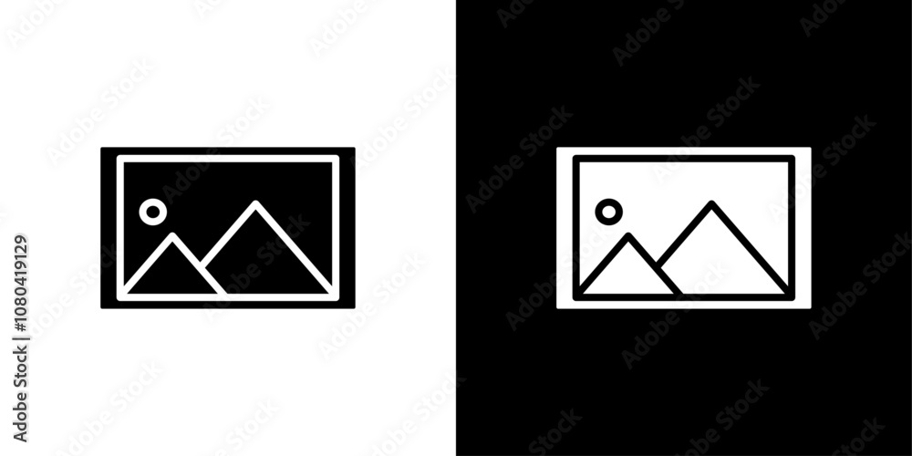 image or photo icon linear logo isolated image or photo icon linear logo isolated