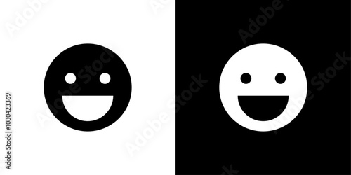 smile icon linear logo isolated