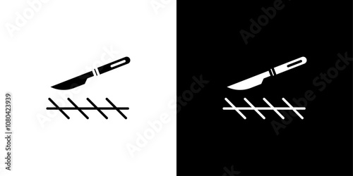 surgery icon linear logo isolated