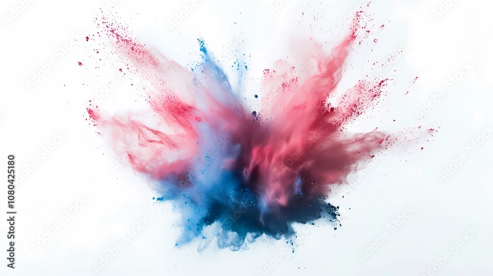 digital technology blue pink powder smoke poster background digital technology blue pink powder smoke poster background
