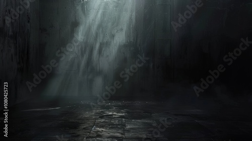 Moody conceptual background with deep shadows and dramatic lighting, evoking a sense of mystery and intrigue