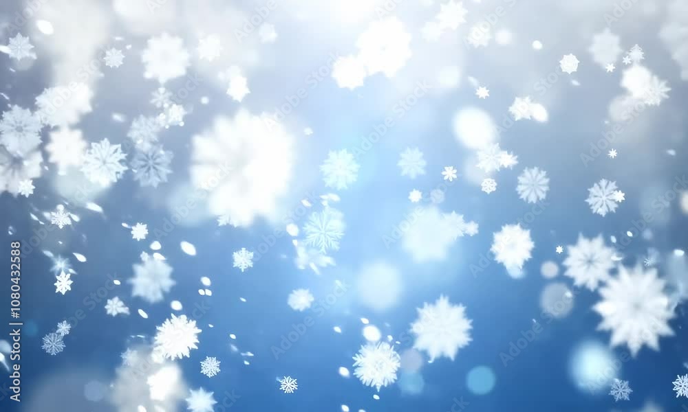 Artistic winter snowfall bokeh background with sparkle. Silver and soft blue colored blurry Artistic winter snowfall bokeh background with sparkle. Silver and soft blue colored blurry