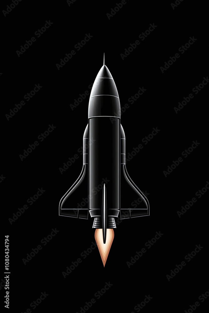 Powerful Rocket Launch into the Cosmos Powerful Rocket Launch into the Cosmos