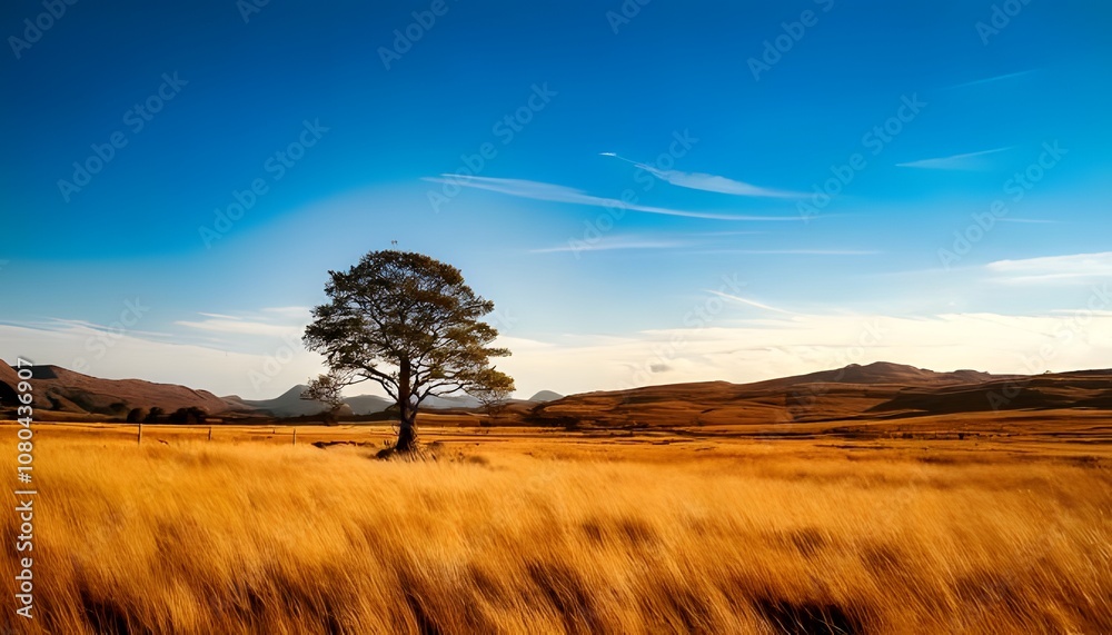 Isolated tree in the field Isolated tree in the field