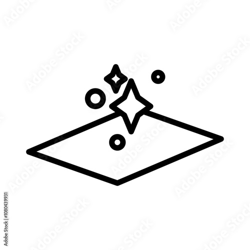 clean surface icon linear logo mark in black and white