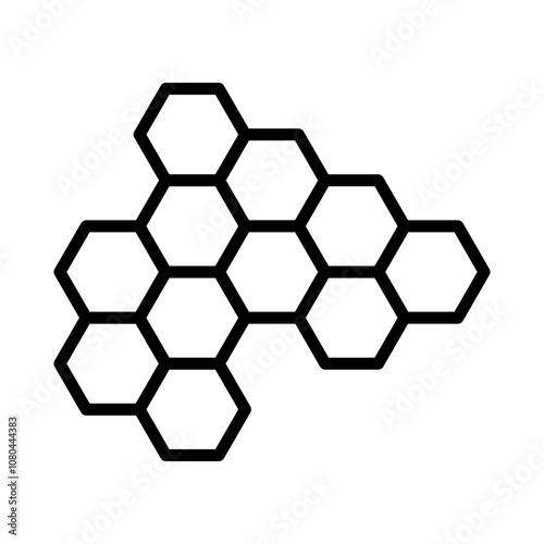 propolis icon linear logo mark in black and white