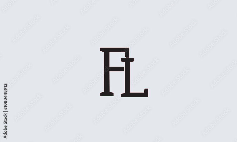 FP, PF , F , P Abstract Letters Logo Monogram FP, PF , F , P Abstract Letters Logo Monogram