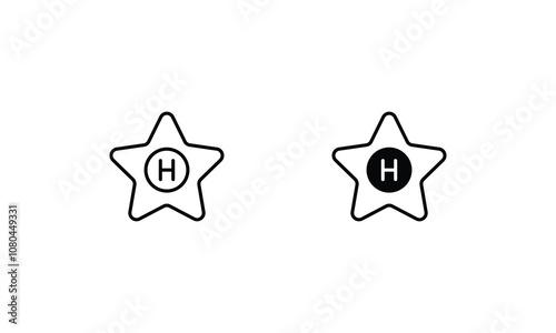 5 Star Hotel vector icon