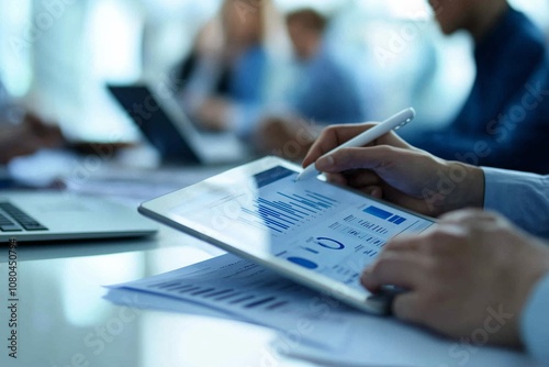 Join us for a collaborative business meeting featuring a presentation on data analytics to enhance communication and facilitate strategic discussions among executives, teams, and stakeholders