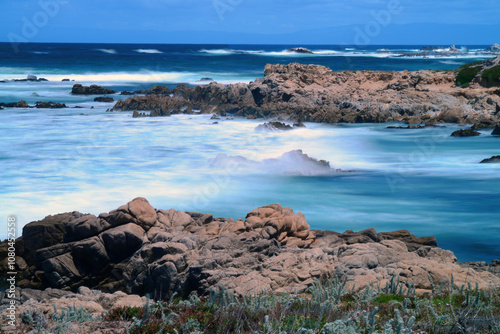 Time Lapse Surf Breaking Asilomar State Marine Reserve California