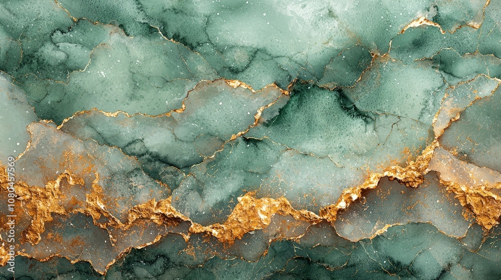 A close-up of a textured surface featuring turquoise and gold patterns. A close-up of a textured surface featuring turquoise and gold patterns.